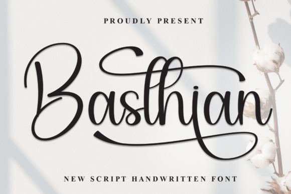 Basthian: A Modern Handwritten Font for Elegant Branding