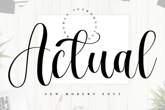 Choosing Actual as Your Brand Font