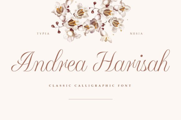 Crafting Elegant Projects with the Andrea Harisah Script Font