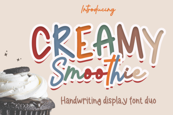 Creamy Smoothie: A Handwritten Font Pair with Practical Craft Appeal