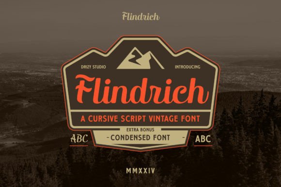 Flindrich: A Cursive Script Font for Editorial Storytelling