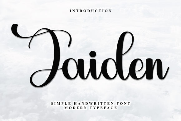 Jaiden: A Charming Handwritten Font for Brand Storytelling
