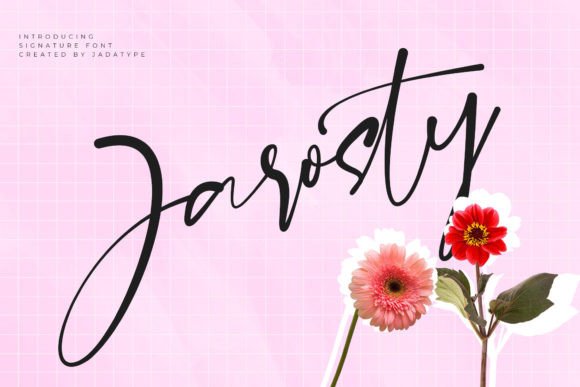 Jarosty: Your Signature Script Font for Craft & Product Design