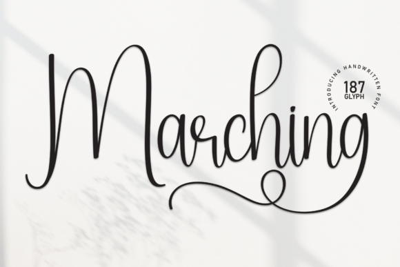 Marching Font: A Friendly Handwritten Script for Creative Marketing