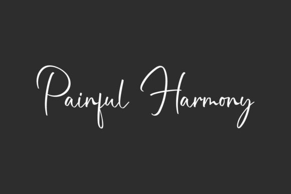 Painful Harmony: The Polished Handwritten Font Your Brand Needs