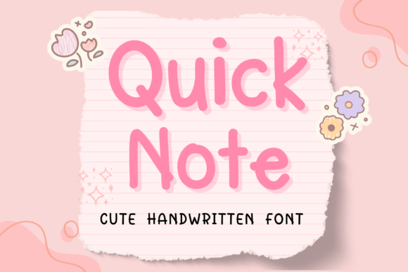Quick Note: A Handwritten Font for Authentic Digital Branding
