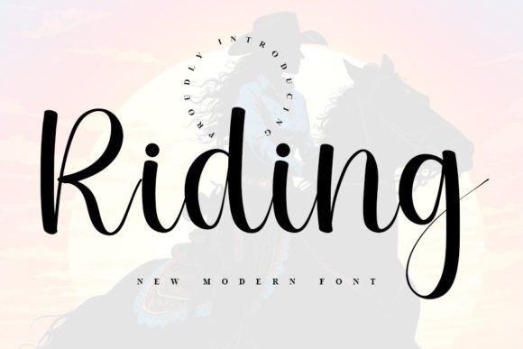 Riding Font: A Designer's Take on Digital Elegance