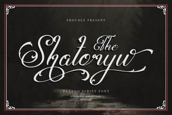 Shatoryu: A Signature Script Font for Digital Branding