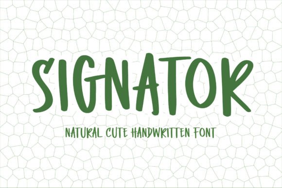 Signator: A Playful Handwritten Font for Editorial Personality