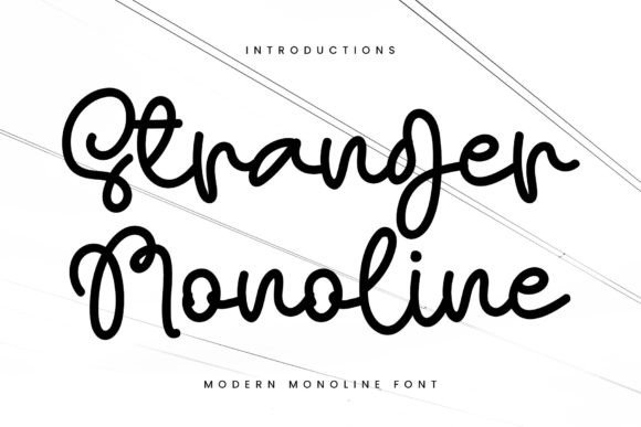 Stranger Monoline: A Delicate Script Font for Digital Branding