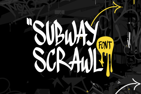 Subway Scrawl: A Graffiti Font for Crafted Products
