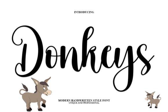 The Donkeys Font: A Handwritten Gem for Craft Projects