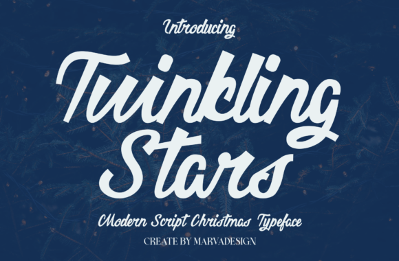 The Twinkling Stars Font in Modern Campaign Design