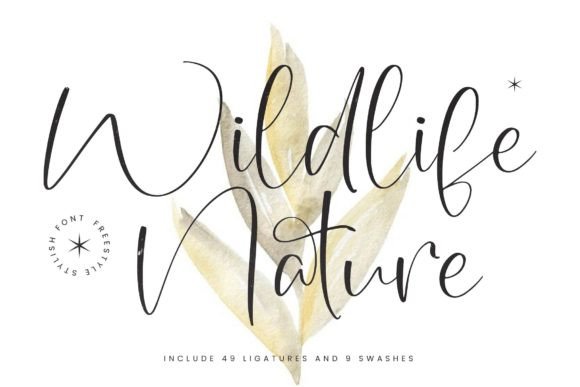 The Wildlife Nature Font: A Digital Design Asset