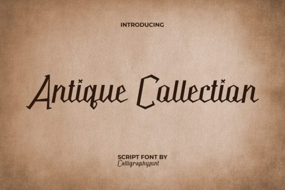 Using Antique Collection: A Vintage Script Font in Modern Branding