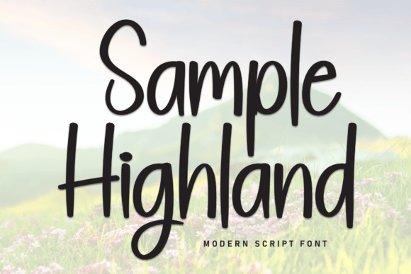 Using Sample Highland Font for a Creative Brand Identity