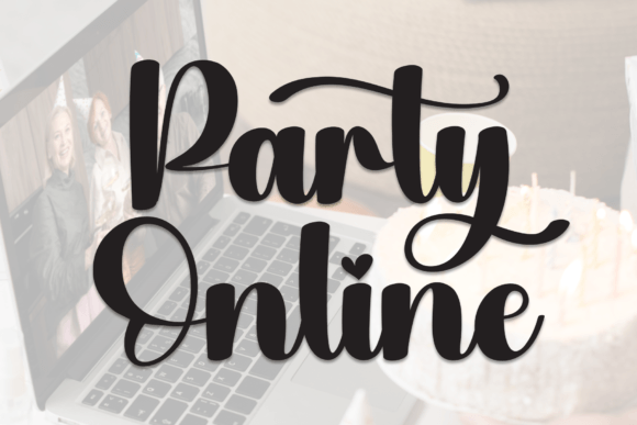 Using the Party Online Font for Handmade Product Design