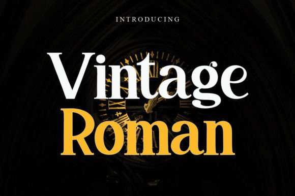 Vintage Roman: A Display Font for Digital Polish
