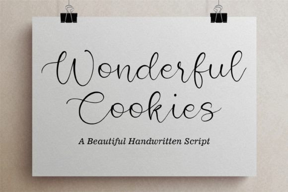 Wonderful Cookies Font: A Marketing Designer's Favorite Script